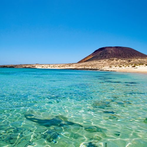 Lobos Island clear water